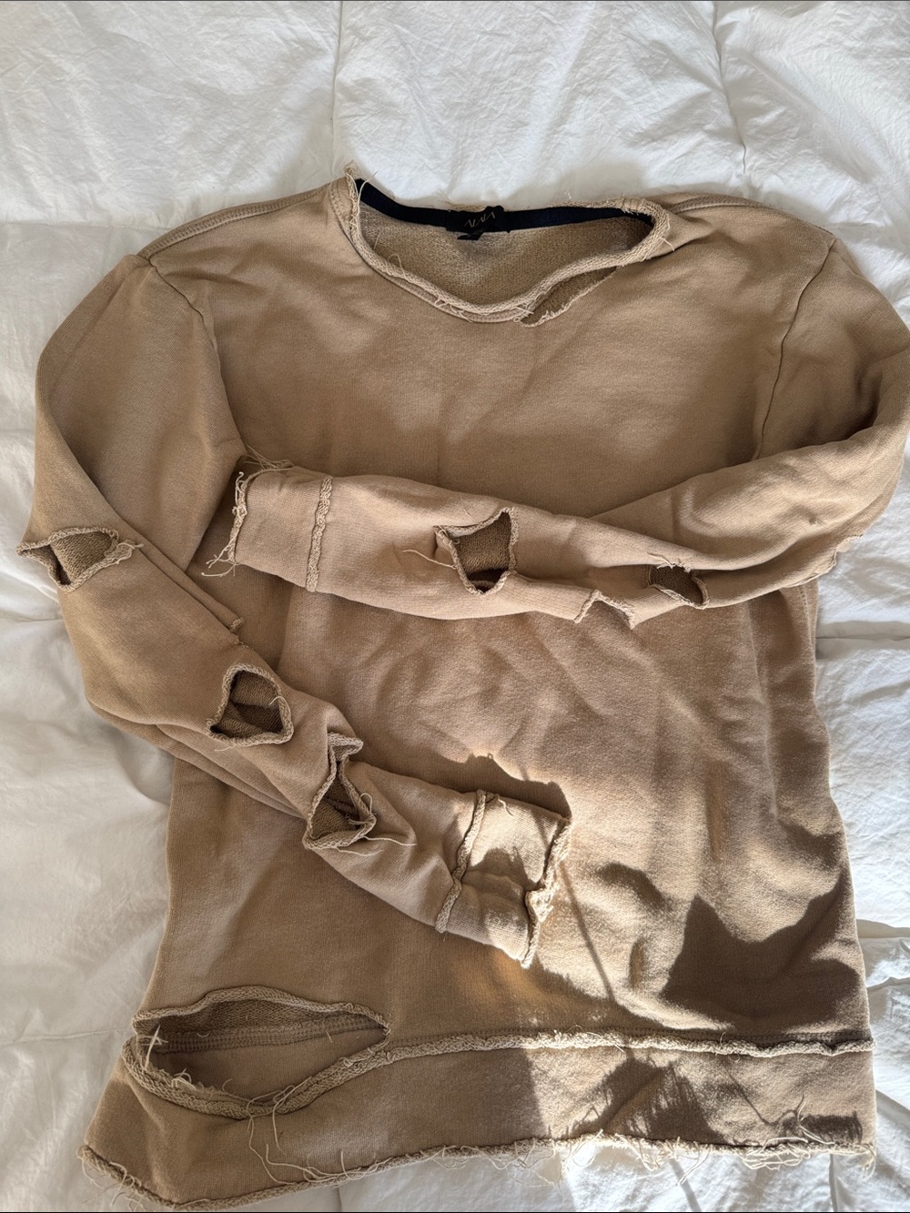 Alala Distressed Sweatshirt - Tan